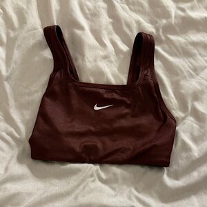 Nike Women's Dark Brown Metalic Sports Bra